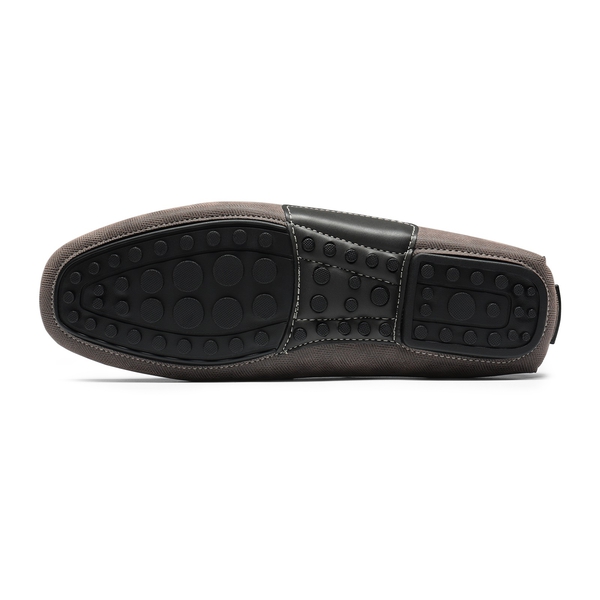 Men's Horsebit Moc-Toe Moccasin Loafers - GREY - 3